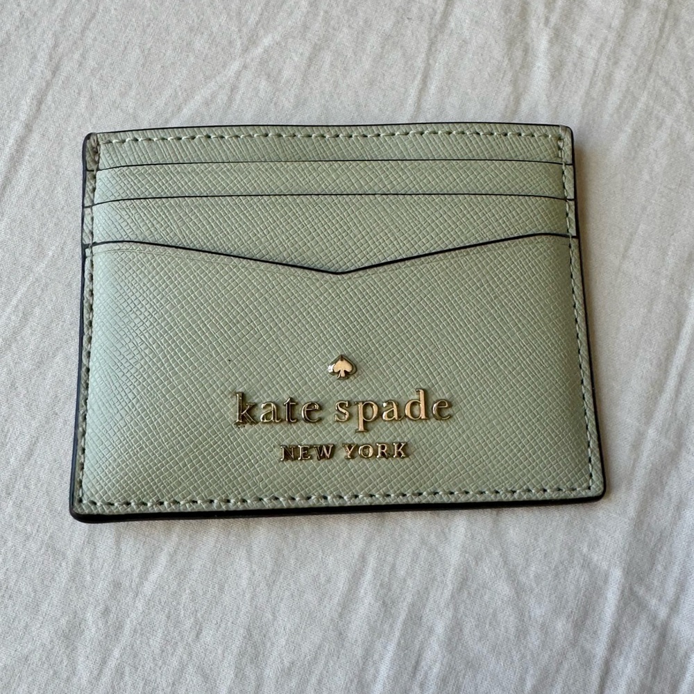 NWOT Kate Spade Mint Green Card Holder
